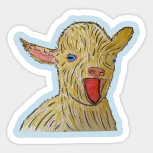 Baby Goat Screaming Sticker